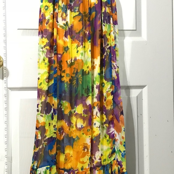 LOT OF 2 SUMMER SPRING MAXI DRESSES XS SIZE 0 - Picture 4 of 8